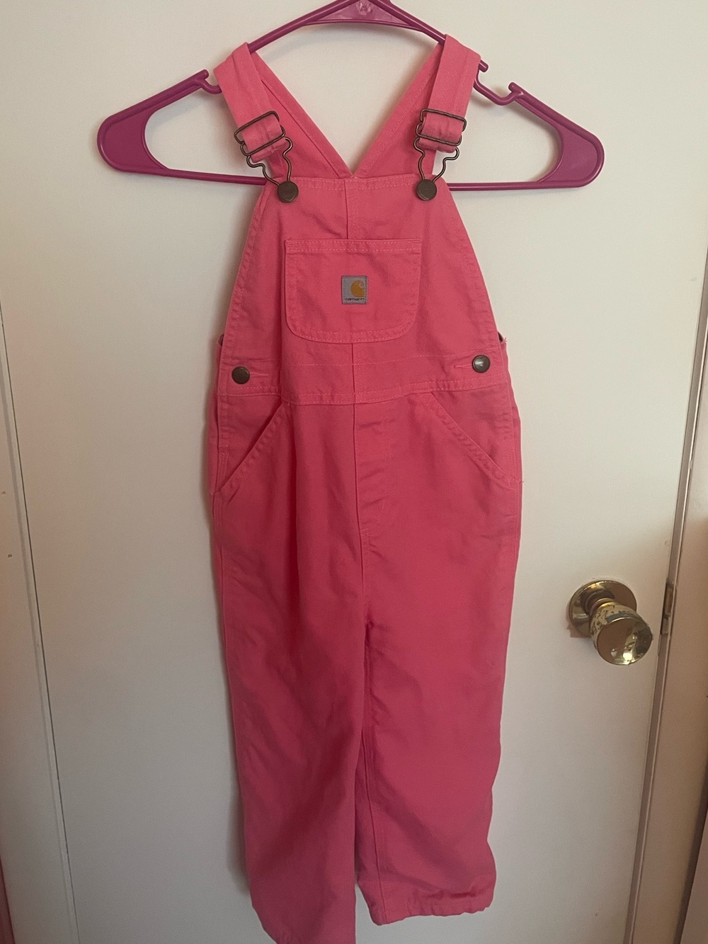 Carhartt Pink Kids' Bib Overalls One-Piece (Cold Weather)